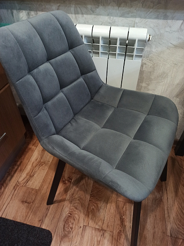 Стул на металлокаркасе Челси К бирюзовый / черный фото покупателя 168