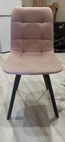 Стул на металлокаркасе Чилли бежевый / белый каркас фото покупателя 386