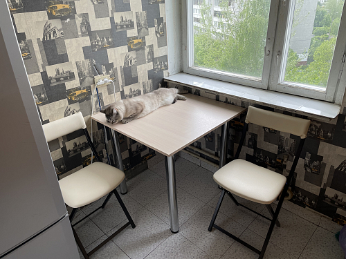 Стул на металлокаркасе Elevis ваниль крап / темный мусс фото покупателя 4