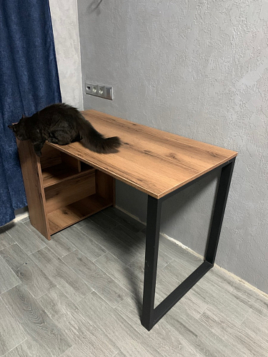 Письменный стол Битти Лофт 116х60х75 креатель / черный матовый фото покупателя 37