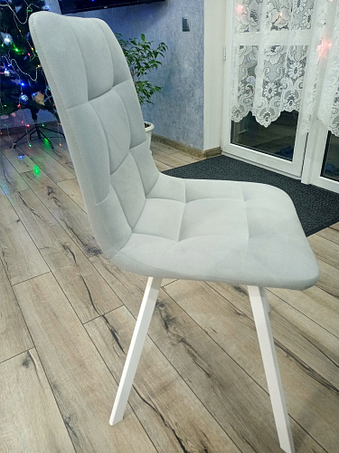 Стул на металлокаркасе Чилли черный / зеленый фото покупателя 1128