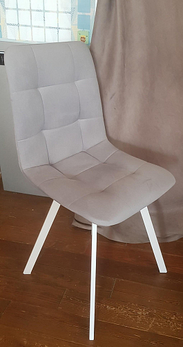 Стул на металлокаркасе Чилли К черный / зеленый фото покупателя 690