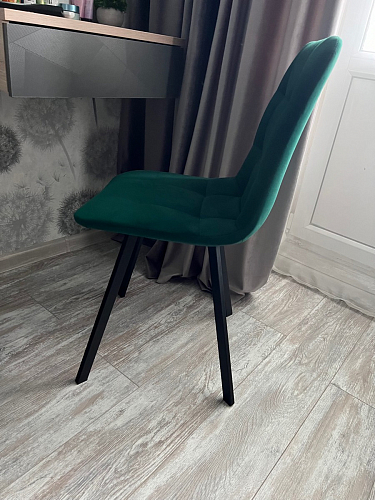 Стул на металлокаркасе Чилли светло-серый / черный фото покупателя 161