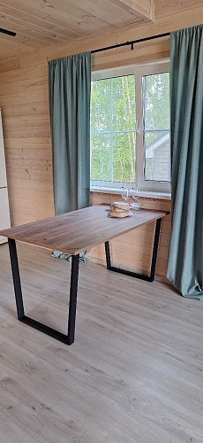 Стол раскладной Лота Лофт 120 25 мм юта / белый матовый фото покупателя 639