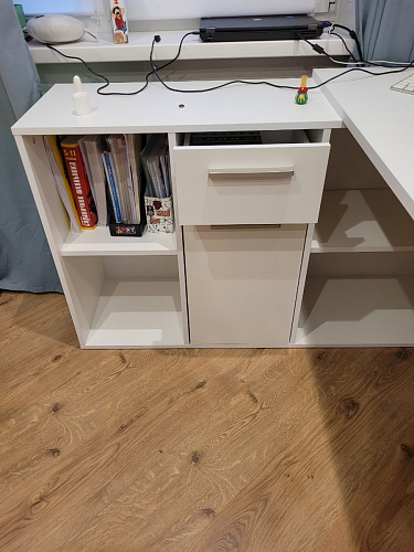 Письменный стол Лайт 03.245F белый гладкий 101 фото покупателя 192