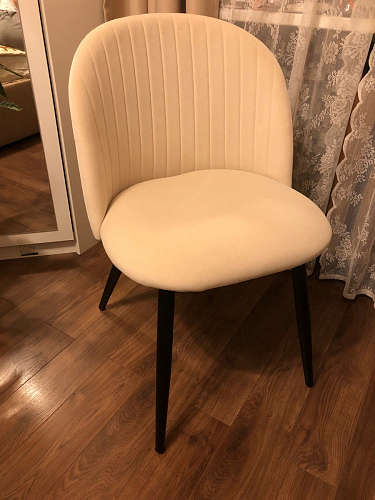 Стул на металлокаркасе Gabi latte / gold / black фото покупателя 781