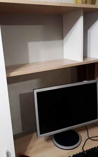 Стол компьютерный КСТ-16 бетон / белый фото покупателя 146