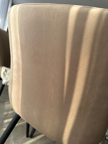 Стул на металлокаркасе Седа 360 К латте (velutto 08) / белый фото покупателя 193