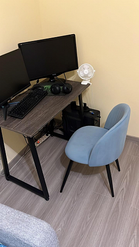 Стул на металлокаркасе Gabi gray / black фото покупателя 174