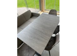 Деревянный стол Лота Лофт 120(160)х75 черный матовый / бетон светлый фото покупателя 203