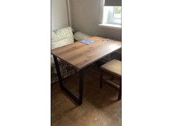 Стол Лота Лофт 140 25 мм черный матовый / бетон фото покупателя 694