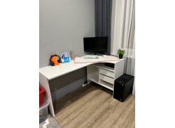 Письменный стол СПм-25 левый белый  - Уцененный экземпляр фото покупателя 73