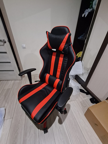 Компьютерное кресло Corvet black / red фото покупателя 5