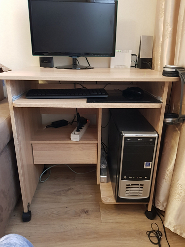 Стол компьютерный КСТ-10.1 бетон фото покупателя 13