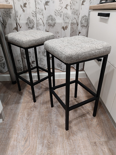 Барный стул Лофт катания лаванда / белый матовый фото покупателя 24