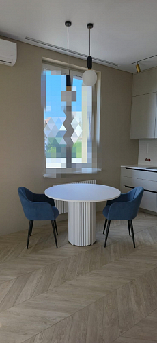 Керамический стол Барел 110 patagonoa bianco repose / черный фото покупателя 23