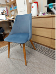 Стул на металлокаркасе Morgan light blue / black: отзыв о товаре