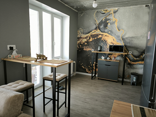 Барная стойка Дилан Лофт 120х60х110 бетон фото покупателя 82