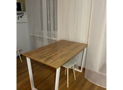 Деревянный стол Лота Лофт 120(160)х75 черный матовый / бетон светлый фото покупателя 59