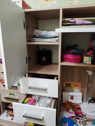 Стол компьютерный Джаз-17 белый правый фото покупателя 8