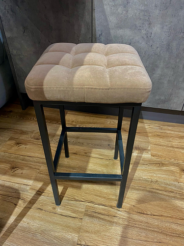 Барный стул Лофт ткань канди грей / черный матовый фото покупателя 226