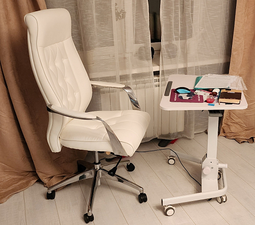 Компьютерное кресло Sarabi белое фото покупателя 3