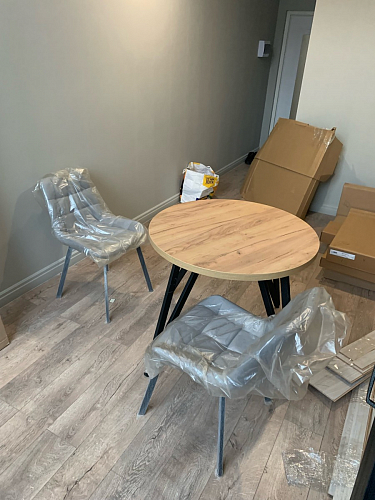 Стул на металлокаркасе Челси К крутящийся бирюзовый / черный фото покупателя 102