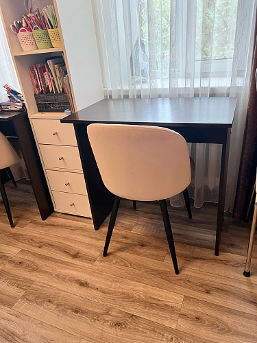 Стул на металлокаркасе Gabi 1 light purple / black фото покупателя 459