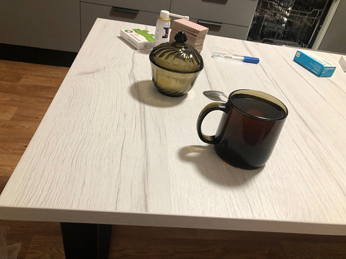 Деревянный стол Лота Лофт 120x75 дуб крафт табачный / черный матовый фото покупателя 363