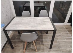 Стол Центавр 120(160)х70х75 файерстоун / черный матовый фото покупателя 31