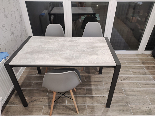 Стол Центавр бетон / графит фото покупателя 31