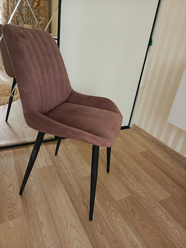 Стул на металлокаркасе Седа 360 К латте (velutto 08) / белый фото покупателя 130