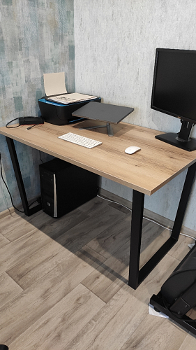 Деревянный стол Лота Лофт 120x75 дуб крафт табачный / черный матовый фото покупателя 884