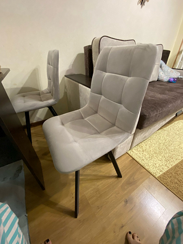 Комплект стульев Чилли 2 шт бежевый / черный фото покупателя 945