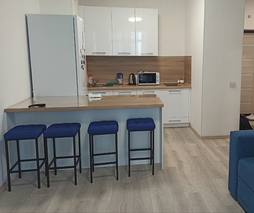 Барный стул Лофт ткань канди грей / черный матовый фото покупателя 289