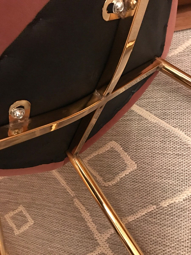 Стул на металлокаркасе Dabl 01 champagne / gold фото покупателя 181