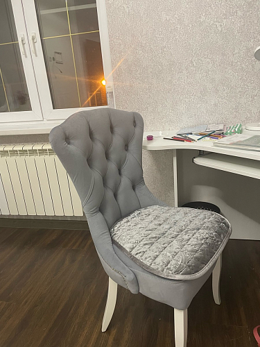 Стул деревянный Милано velutto 05 / венге / серебро фото покупателя 7