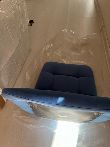 Стул на металлокаркасе Чилли К светло-серый велюр / черный каркас фото покупателя 1146