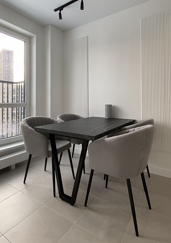 Стул на металлокаркасе Моншау зеленый велюр california 697 / черный фото покупателя 3