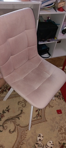 Стул на металлокаркасе Чилли синий / белый фото покупателя 882