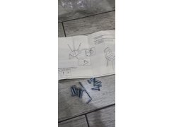 Стул на металлокаркасе Вейв светло-серый (hl 63) / 10К черный каркас фото покупателя 331