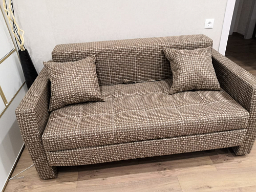 Диван Малютка экокожа черная / белая фото покупателя 8