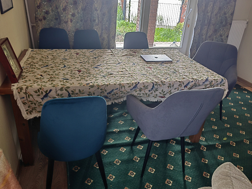 Стул на металлокаркасе Kora dark gray / black фото покупателя 381