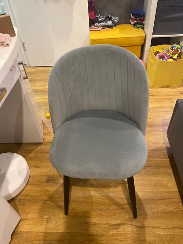 Стул на металлокаркасе Gabi gray / black фото покупателя 177