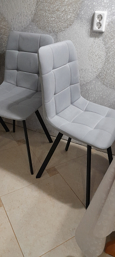 Стул на металлокаркасе Чилли К кирпичный / черный фото покупателя 467