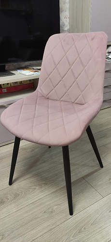 Стул на металлокаркасе Fox light purple / black фото покупателя 8