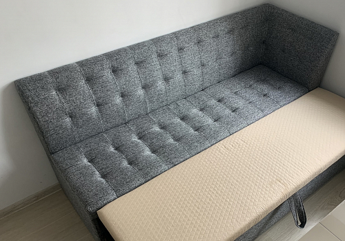 Кухонный диван Бриз левый бирюзовый велюр фото покупателя 7