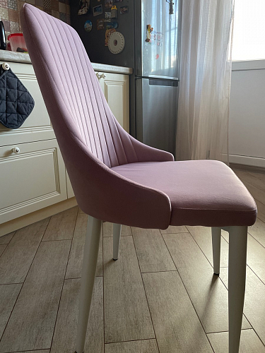 Стул на металлокаркасе Kora light purple / black фото покупателя 6