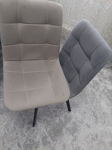 Стул на металлокаркасе Чилли К черный / зеленый фото покупателя 510