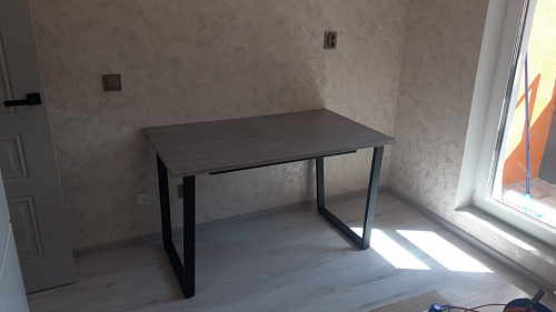 Деревянный стол Лота Лофт 120x75 дуб крафт табачный / черный матовый фото покупателя 561